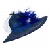 A265 s Formal Kentucky Derby Hats Wide Brim Feather Church Sun Floppy Cap  eb-24564713